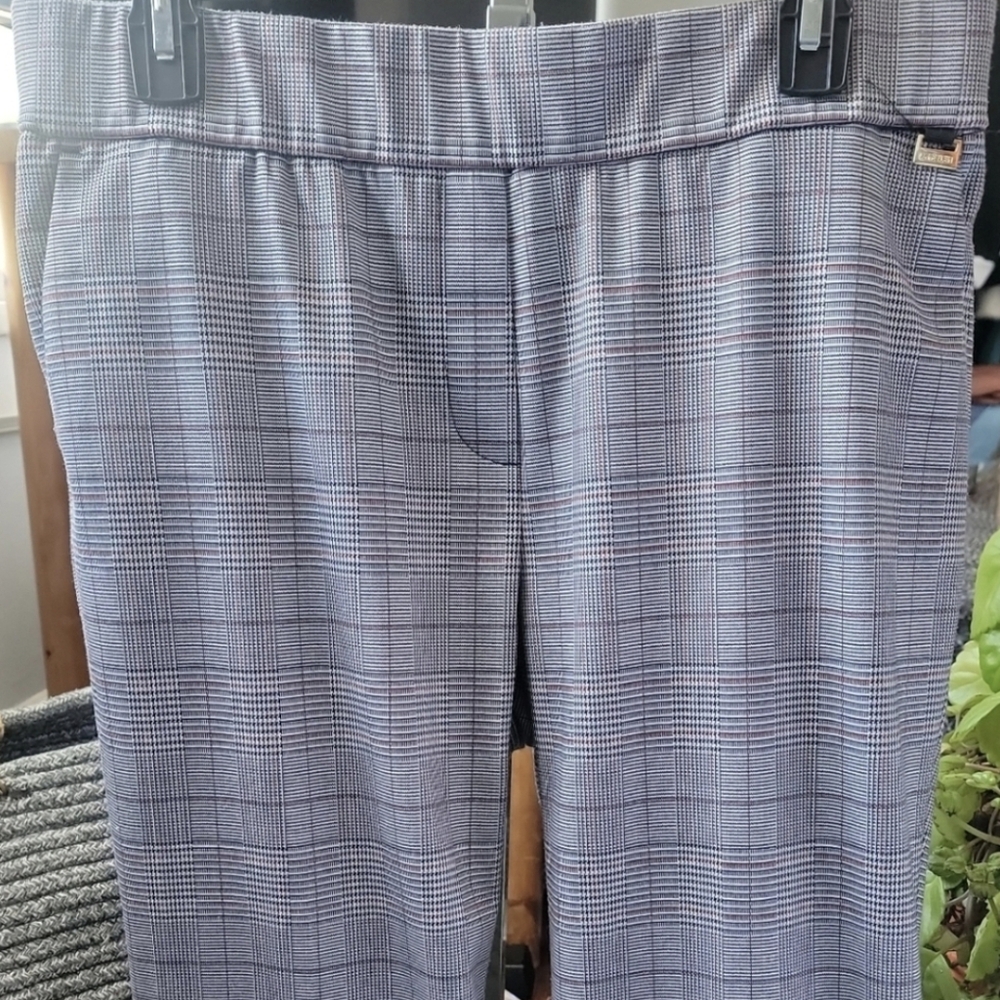 Grey Anne Klein Dress Plaid Pants - Picture 5 of 10